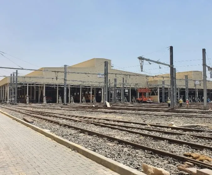 Kozzika Light Repair Workshop & Stabling Yard — Cairo Metro Line 1 — view 2